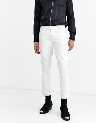 Белые джинсы скинни 9003509