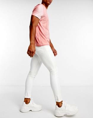 Белые обтягивающие джинсы 9003538
