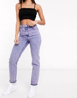 Лавандовые узкие джинсы в винтажном