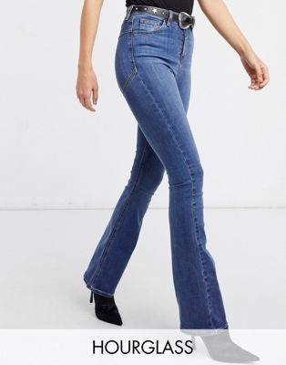 Выбеленные расклешенные джинсы Hourglass 9005449