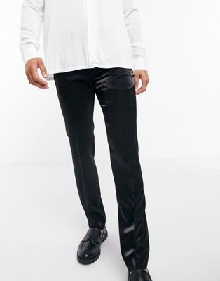 slim crop suit in wool