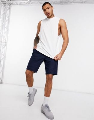 Бежевая меланжевая oversized-футболка с рукавами реглан до локтя