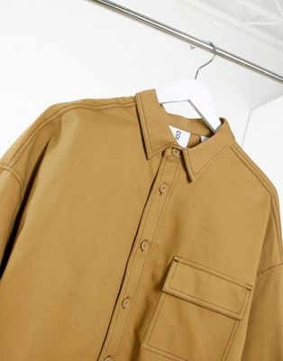 Бежевая oversized-водолазка из вафельного трикотажа от комплекта