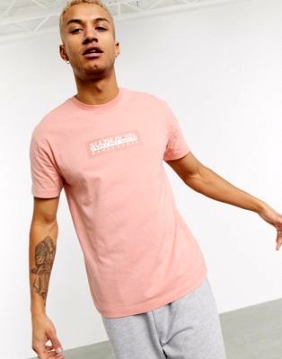 Бордовая длинная oversize-футболка с круглым вырезом и отворотами на рукавах