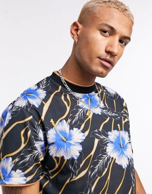Бордовая футболка в стиле oversized с длинными рукавами