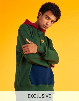 Бордовое худи в стиле oversized с асимметричным подолом из органического хлопка