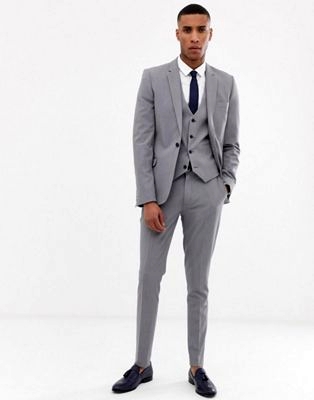 super skinny wool mix suit in green tartan