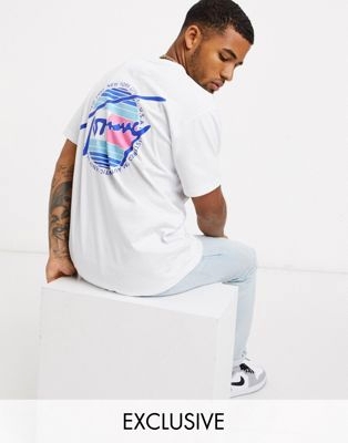 Длинная oversize-футболка с длинным рукавом бежевого цвета