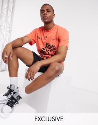 Длинная свободная футболка с вышитым логотипом ASOS Day Social