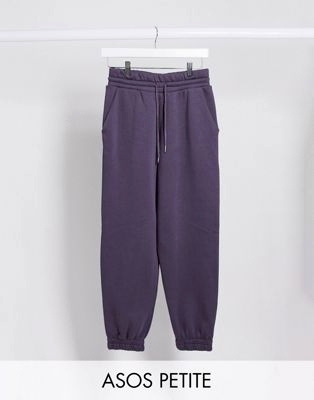 Джоггеры в стиле oversized темного сине-зеленого цвета Petite