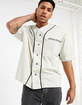 Лазурный лонгслив в стиле oversized с принтом на рукавах