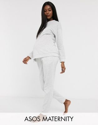 Комплект из свитшота и джоггеров для дома Maternity