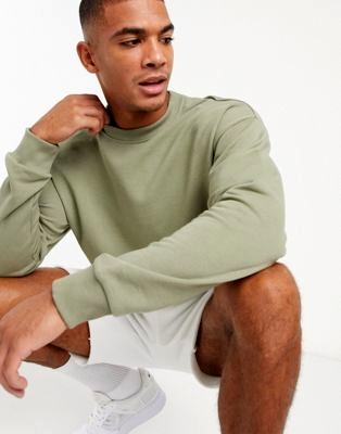 Коричневый худи в стиле oversized из плюша с университетской вышивкой на груди