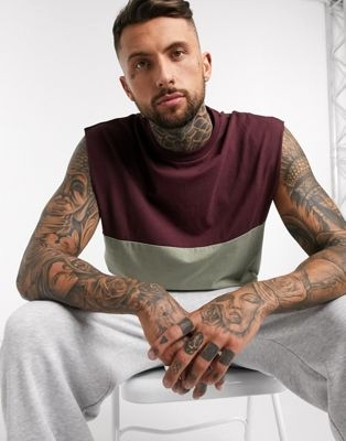 Лонгслив в стиле oversized в горизонтальную сине-белую полоску