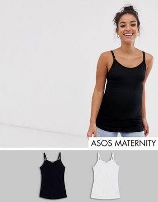 Набор из 2 топов на бретелях для кормящих мам Maternity, СКИДКА