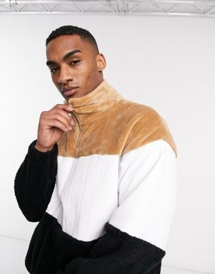 Оранжевый oversized-свитшот с принтом брызг краски