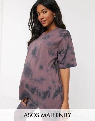 Oversize-футболка с принтом тай-дай Maternity