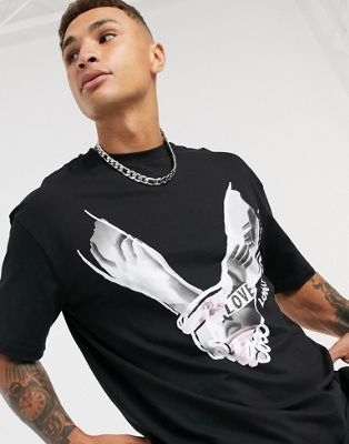 Oversized-футболка с махровой отделкой на груди и спине Day Social Plus​​​​​​​