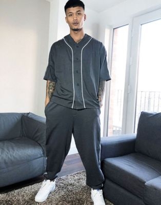co-ord oversized tracksuit with print embroidery