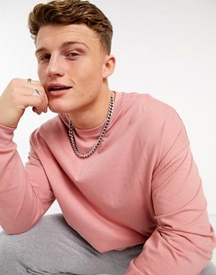 Серая oversized-футболка с принтом на спине 