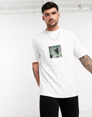 Серая oversized-футболка со швами Plus