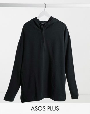 Серый oversized-худи Plus