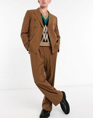 super skinny soft tailored suit in mint green jersey