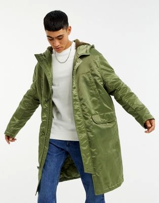 Светло-бежевый oversized-тренч на молнии