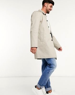 Светло-серая oversized-куртка Харрингтон