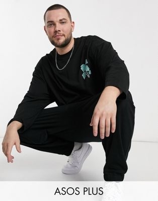 Зеленая плотная oversized-футболка DESIGN​​​​​​​